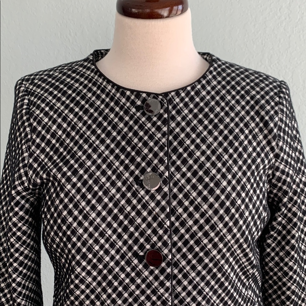 SPANX Ponte Plaid Jacquard Lady Jacket - Picture 6 of 16